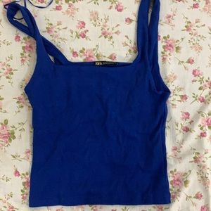 Zara blue tank top <3